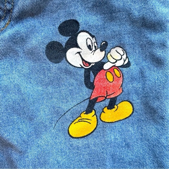 VINTAGE Mickey Mouse Girls’ Denim Shorts - Size 8 - Picture 2 of 11
